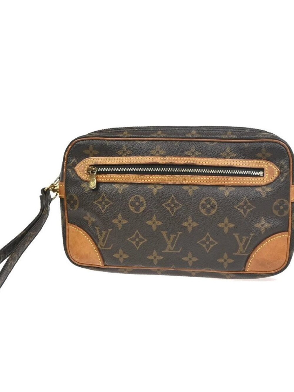 LOUIS VUITTON Marly Dragonne GM Clutch Hand Bag Monogram Brown M51825 31KC793